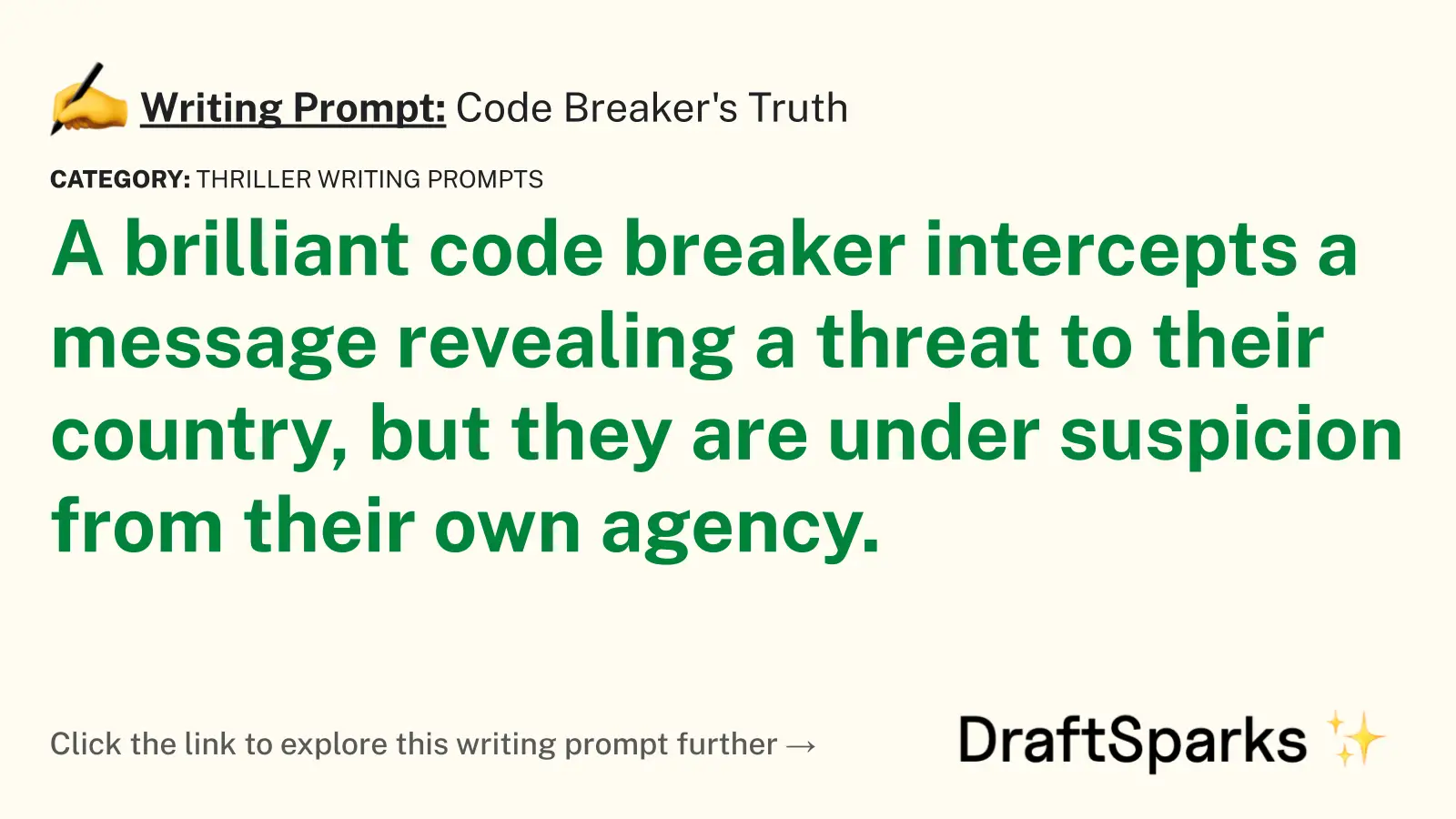 Code Breaker’s Truth