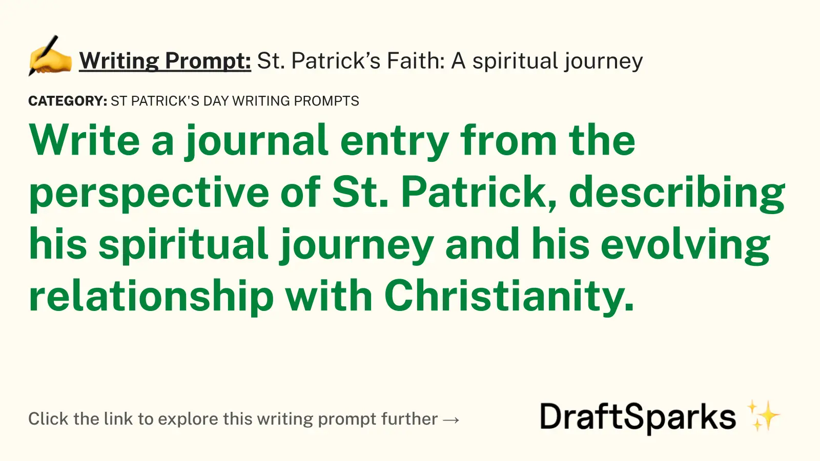 St. Patrick’s Faith: A spiritual journey