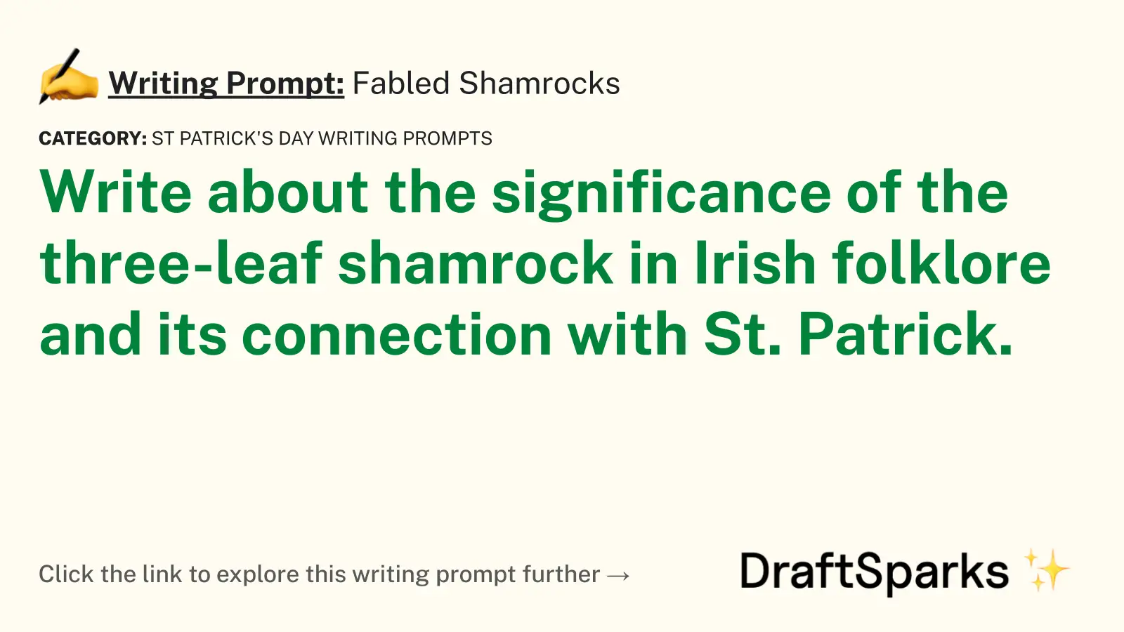 Fabled Shamrocks