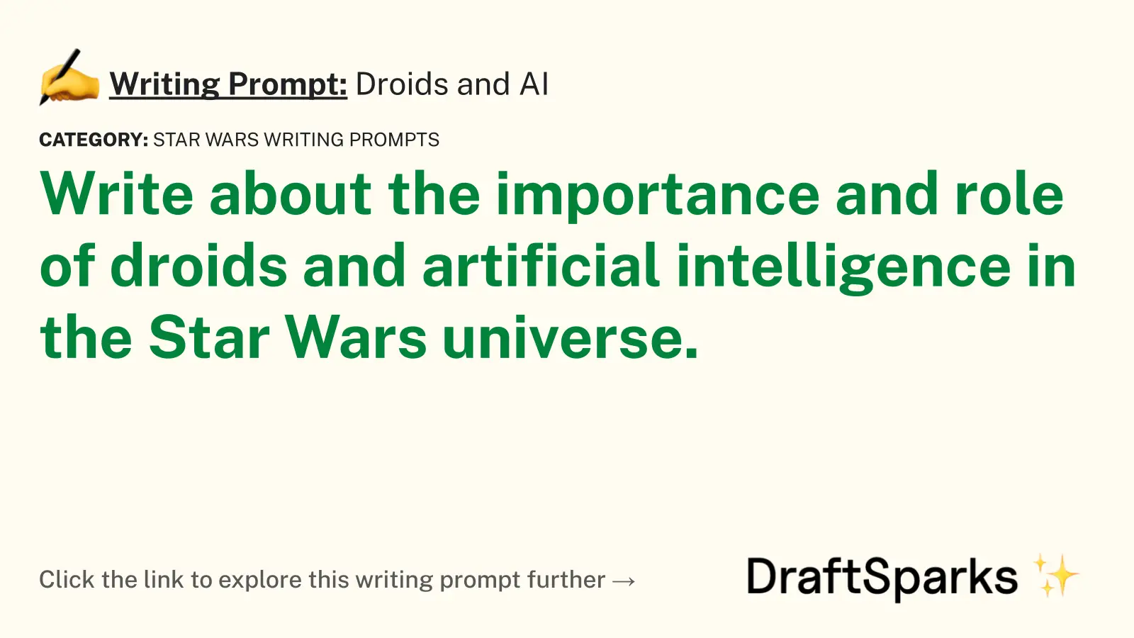 Droids and AI