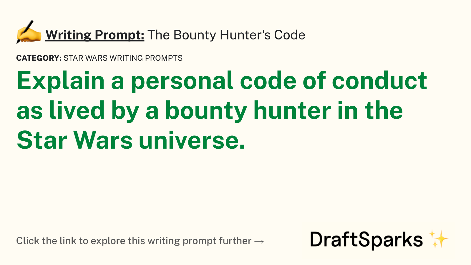 The Bounty Hunter’s Code