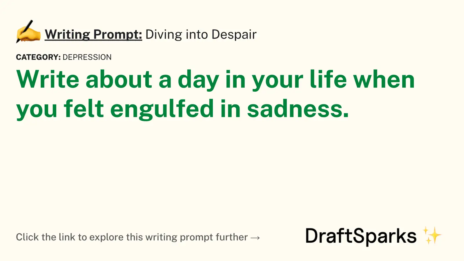 Diving into Despair