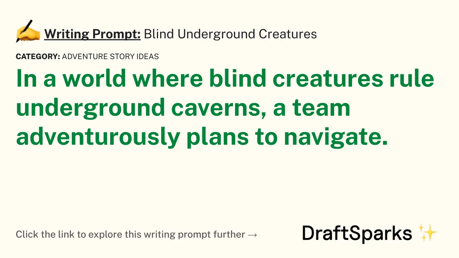 Blind Underground Creatures