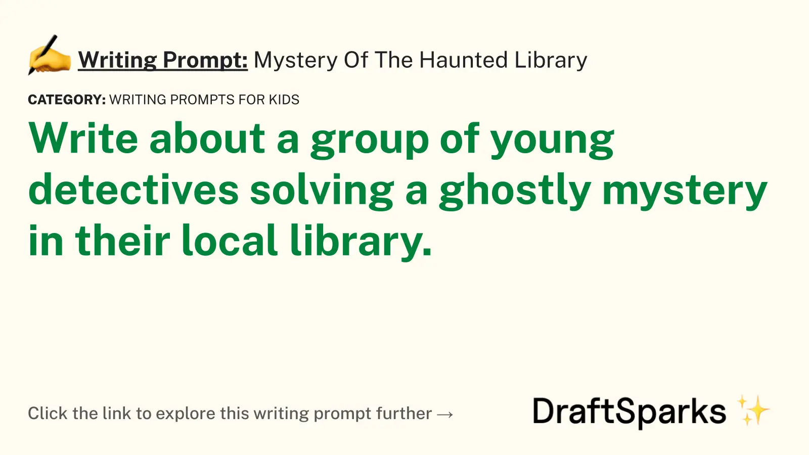 Mystery Of The Haunted Library