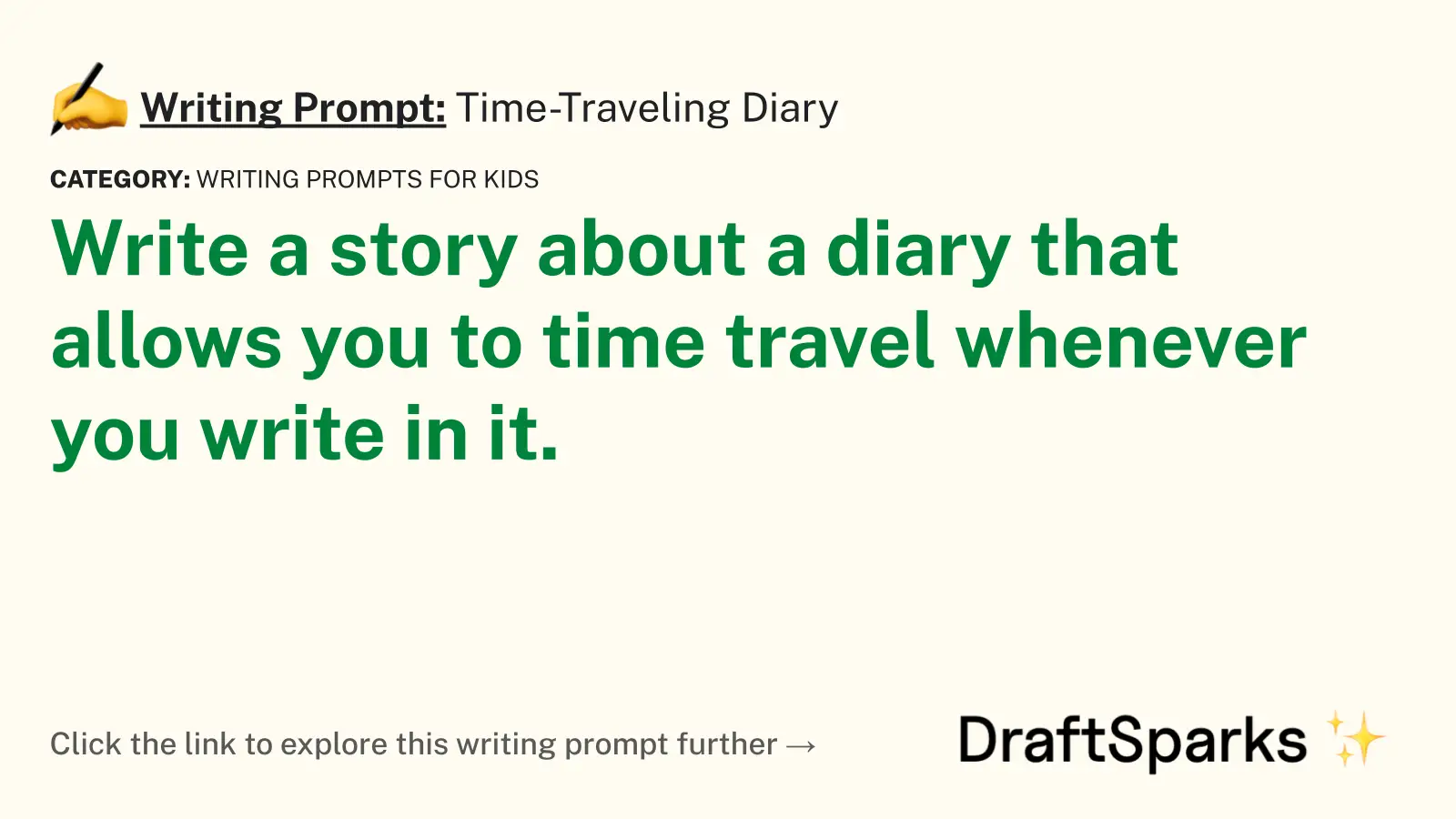 Time-Traveling Diary
