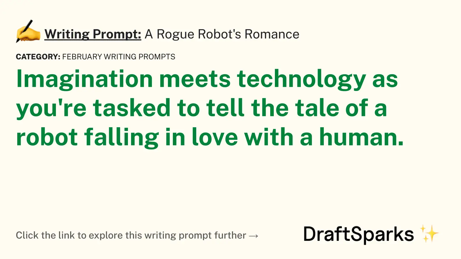 A Rogue Robot’s Romance