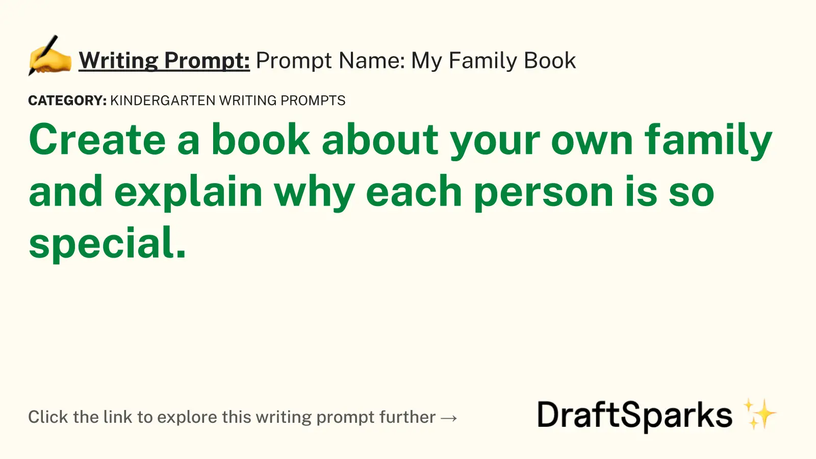 Prompt Name: My Family Book