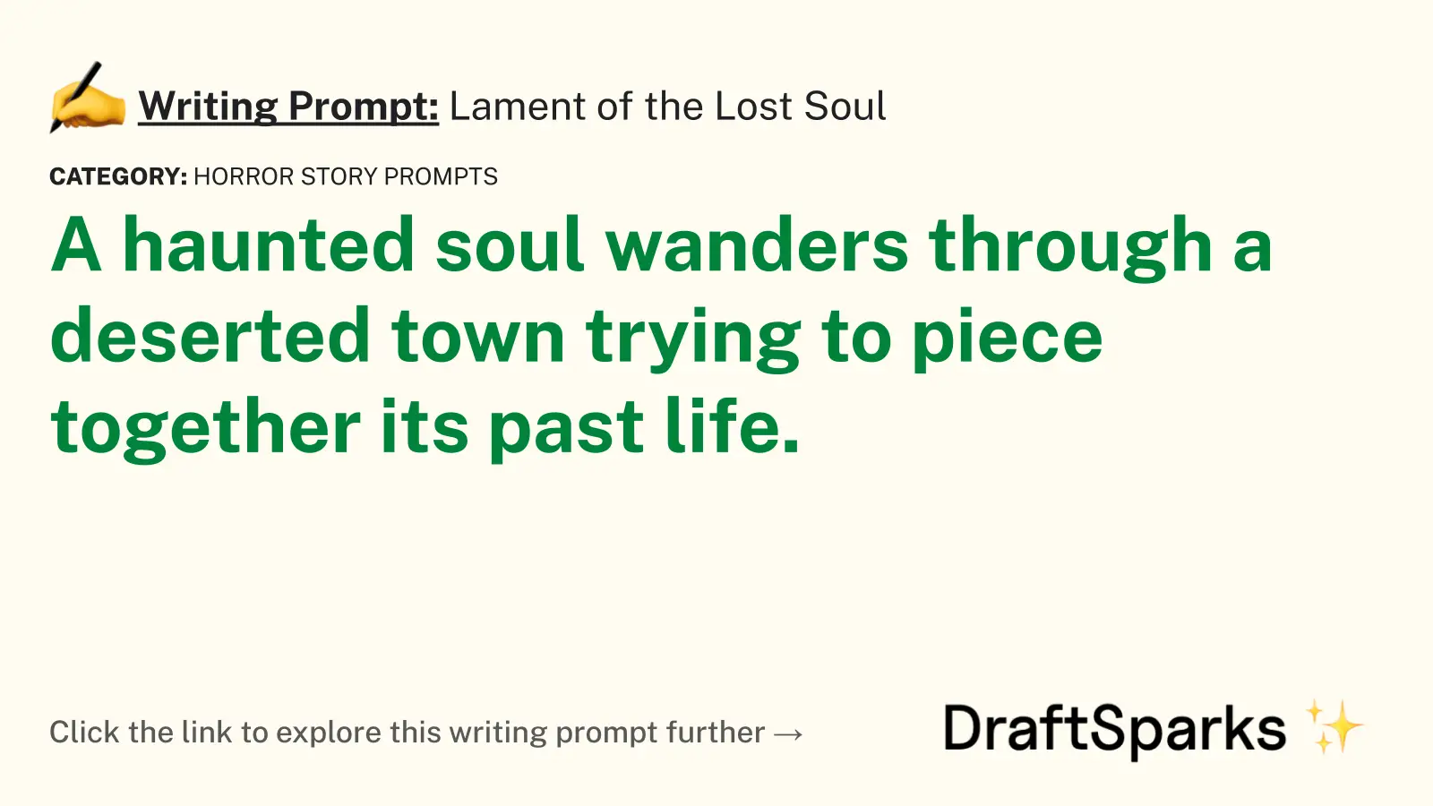 Lament of the Lost Soul