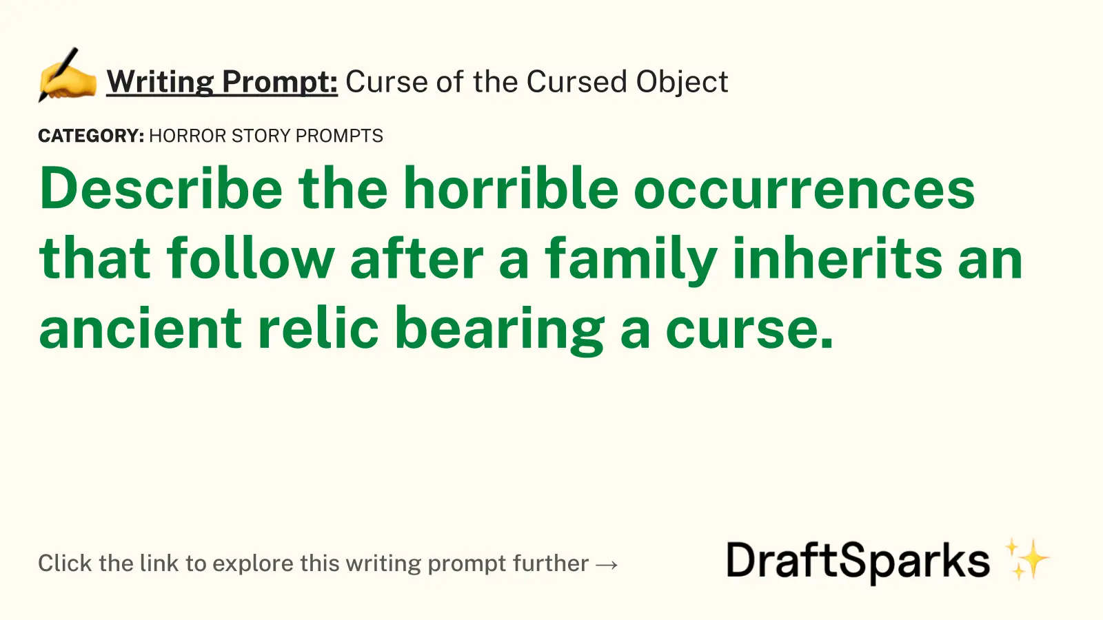 Curse of the Cursed Object
