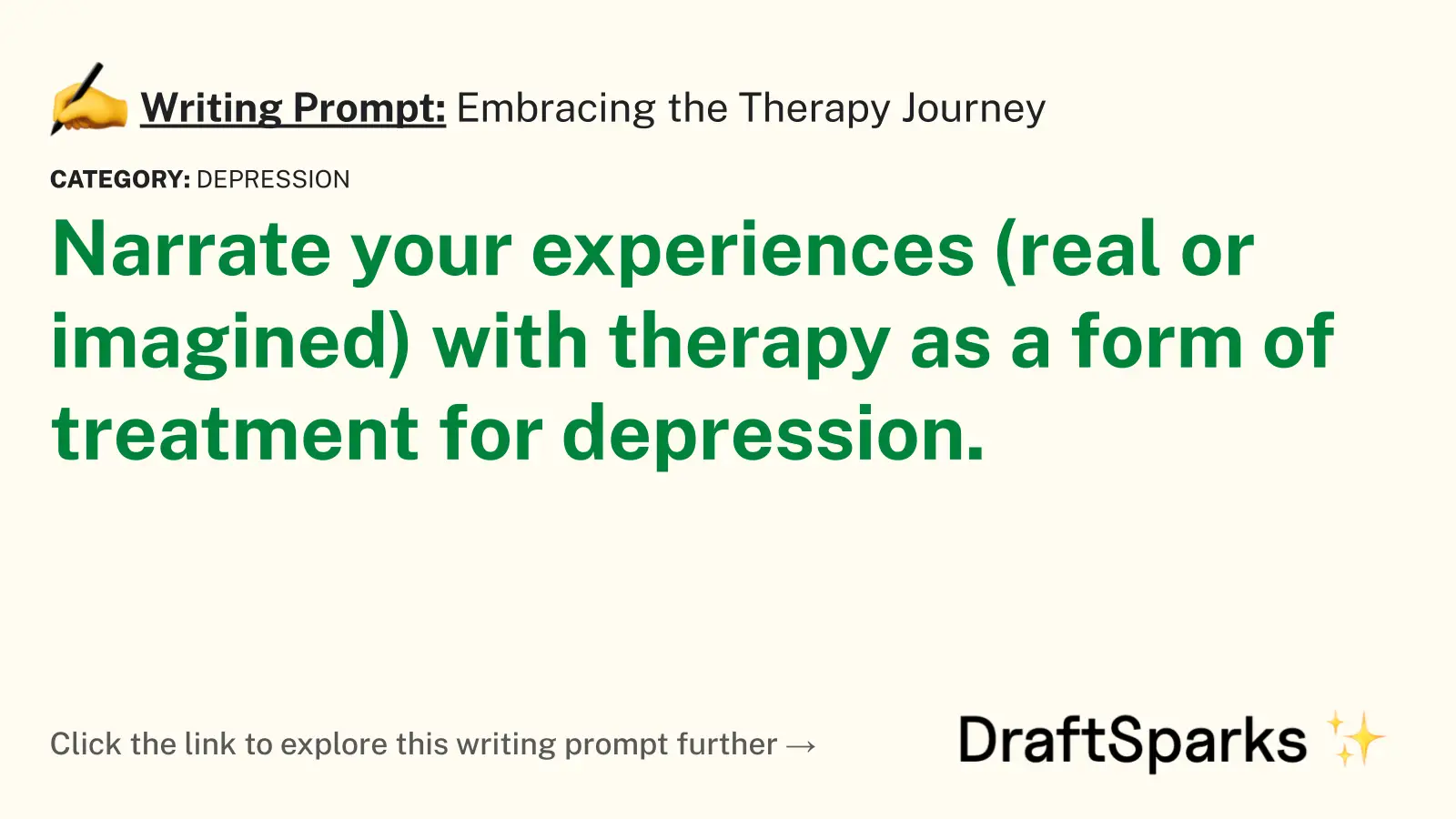 Embracing the Therapy Journey