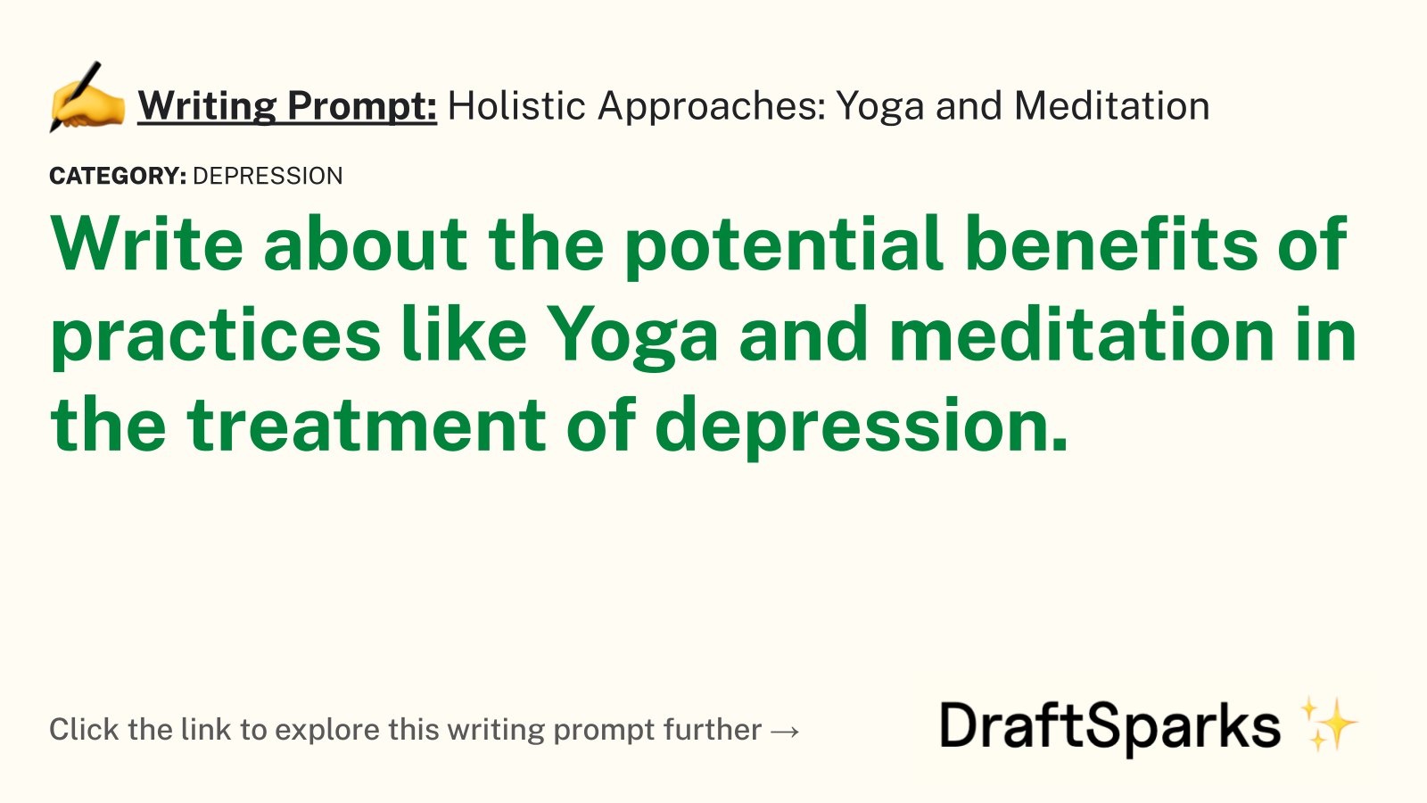 Holistic Approaches: Yoga and Meditation