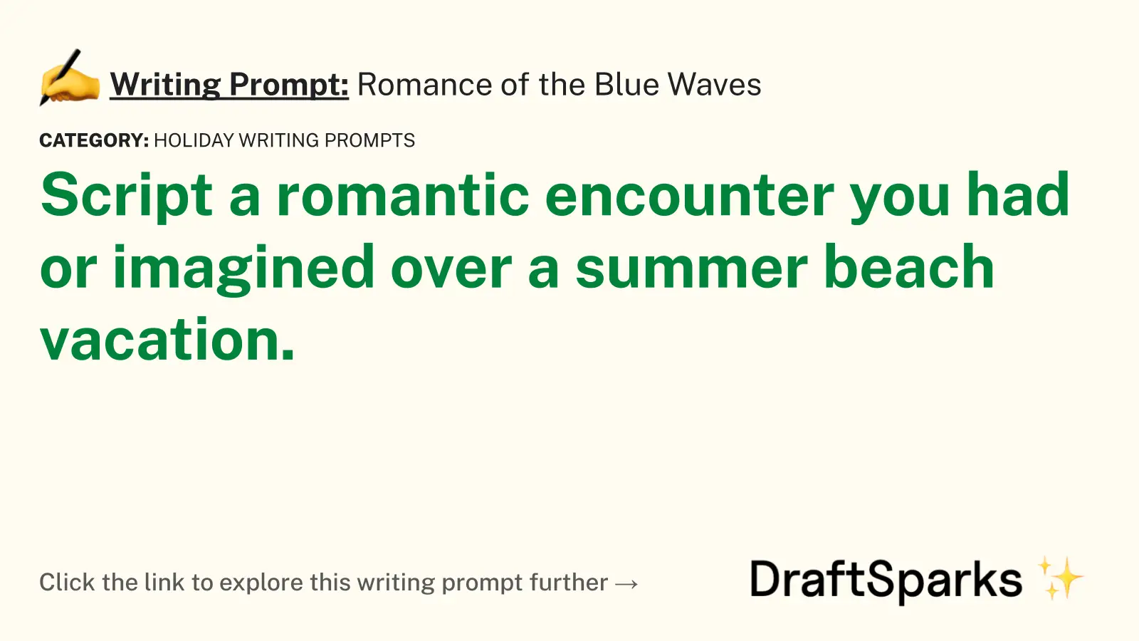 Romance of the Blue Waves