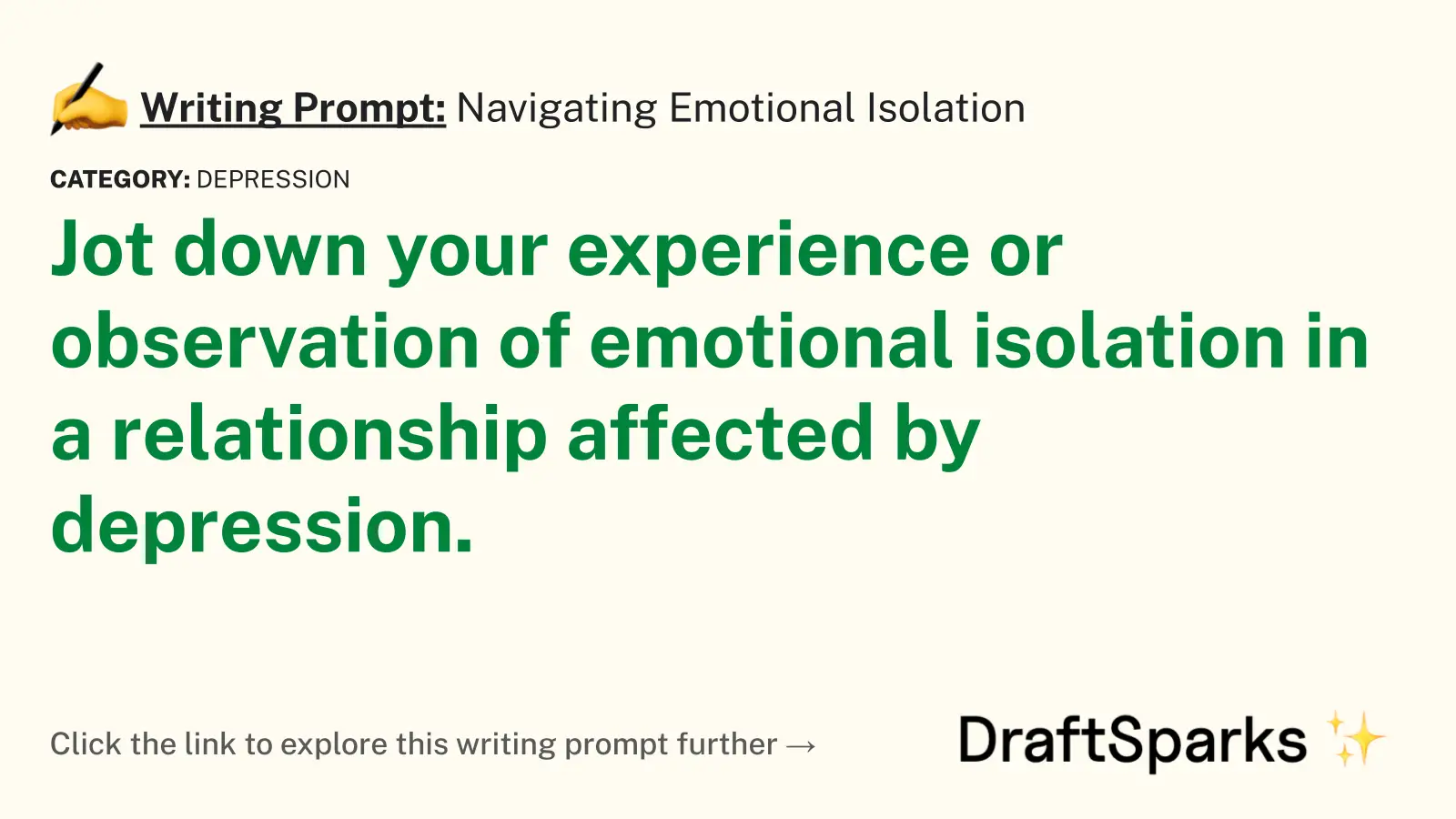 Navigating Emotional Isolation