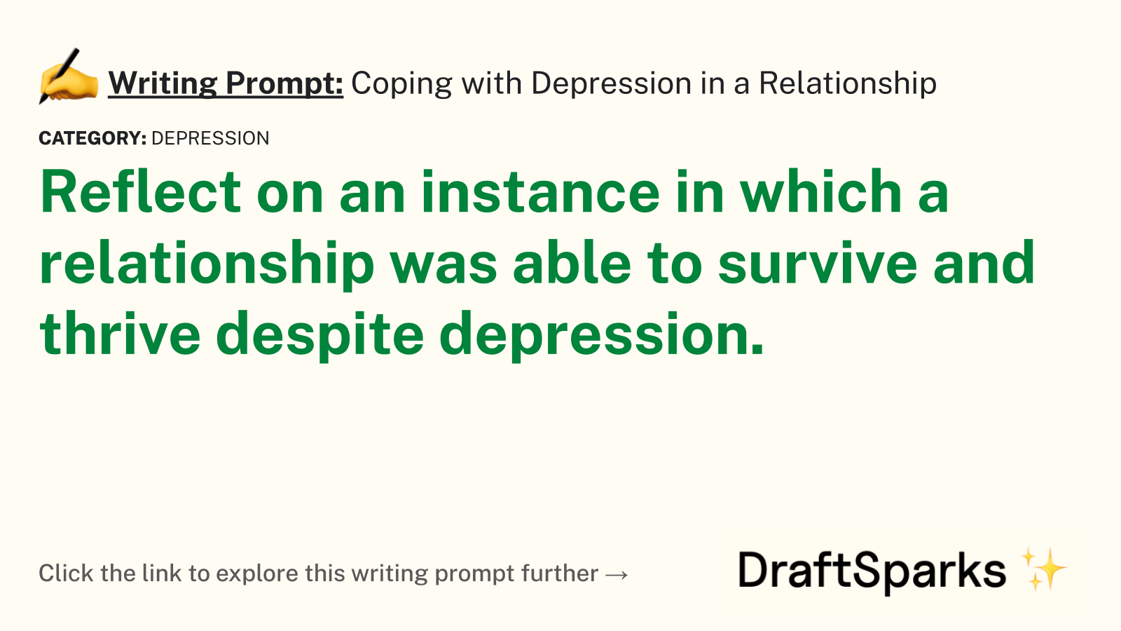 Coping with Depression in a Relationship