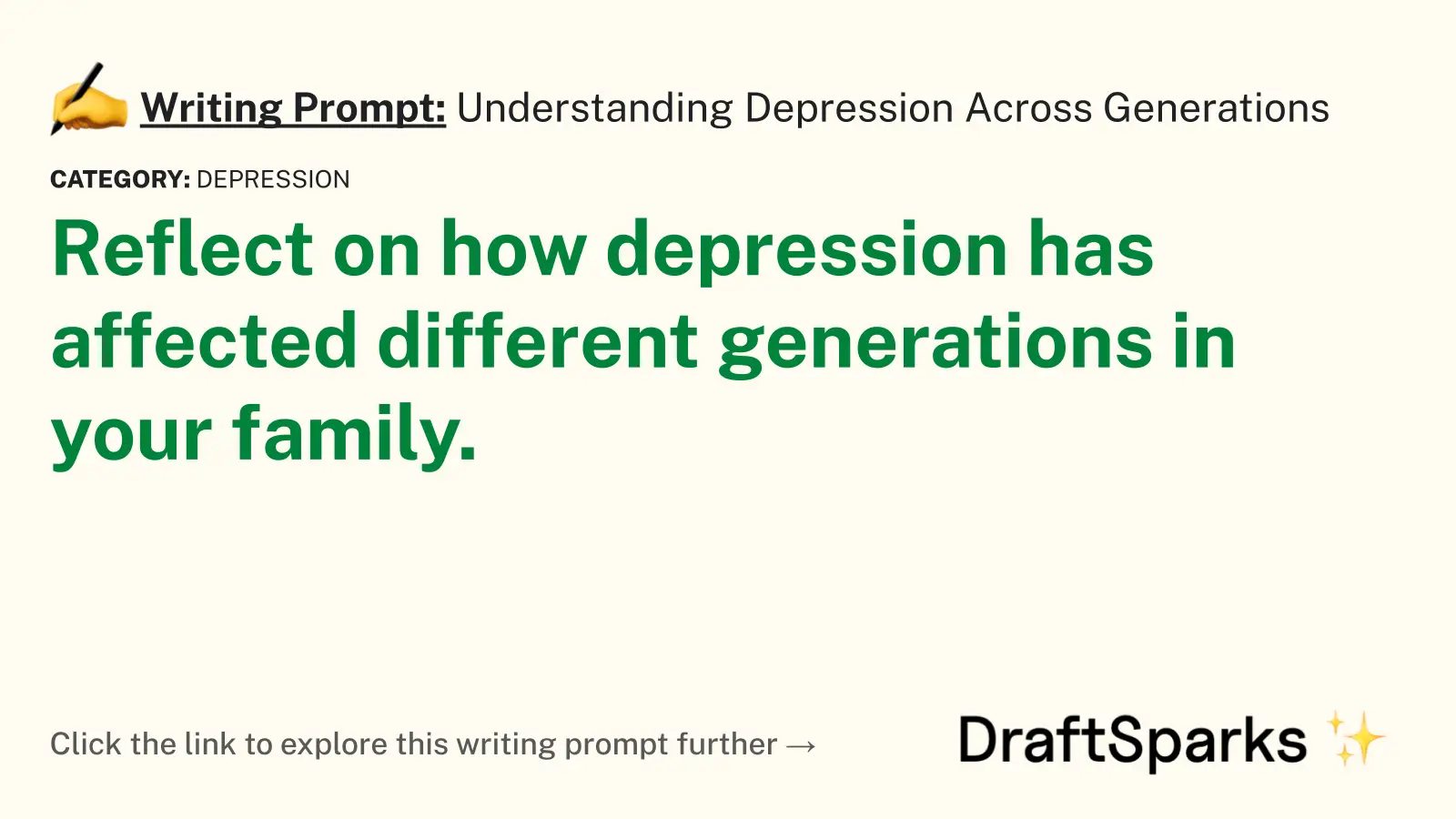 Understanding Depression Across Generations