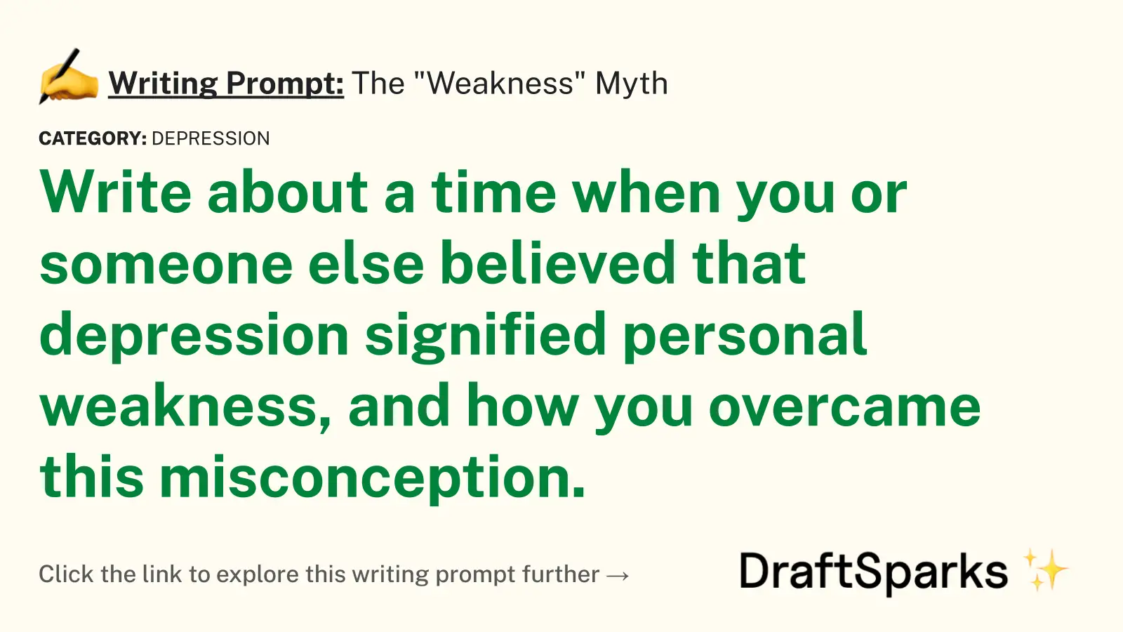 The “Weakness” Myth
