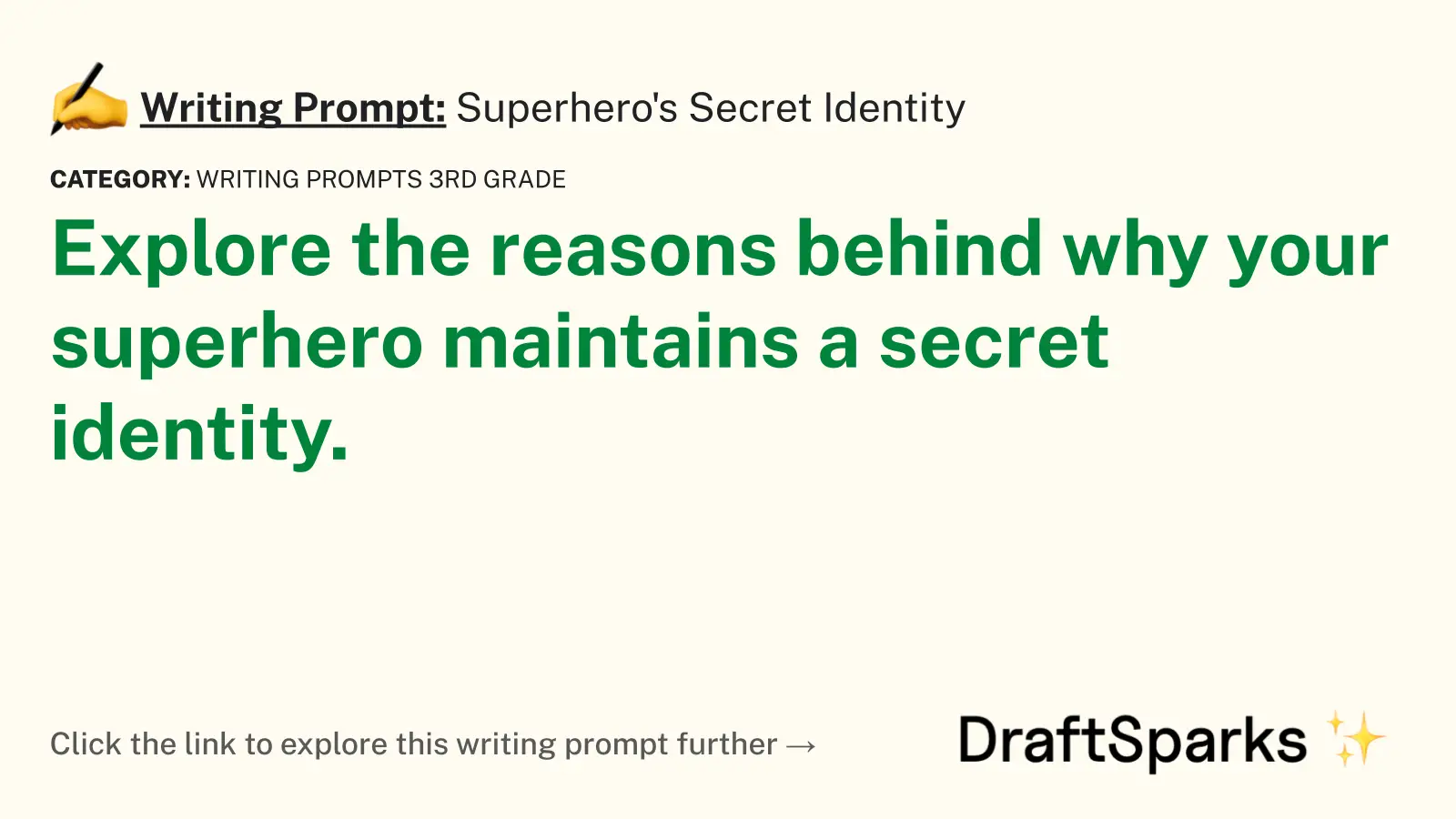 Superhero’s Secret Identity