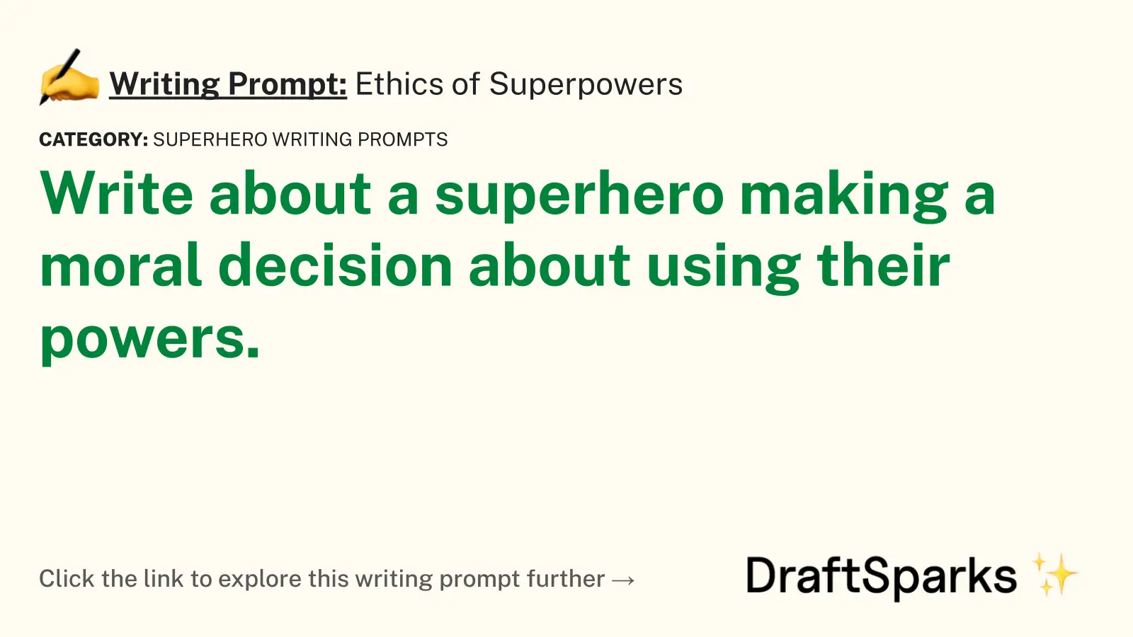 Ethics of Superpowers