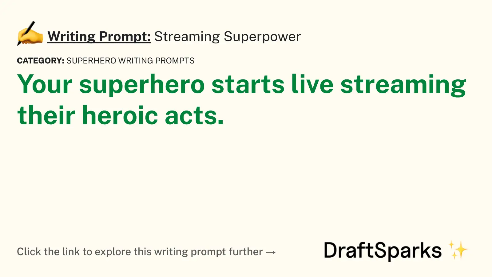 Streaming Superpower