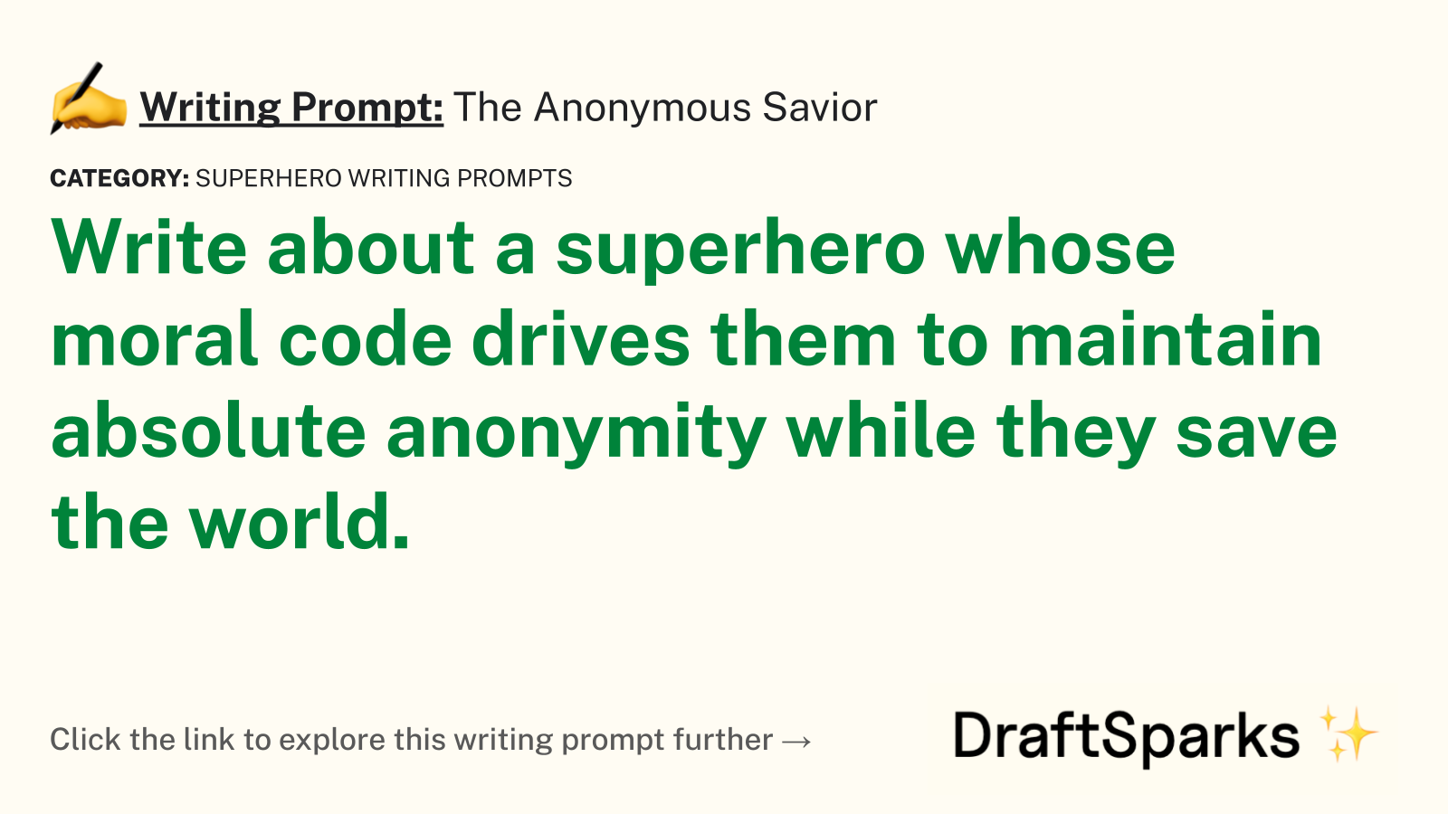 The Anonymous Savior
