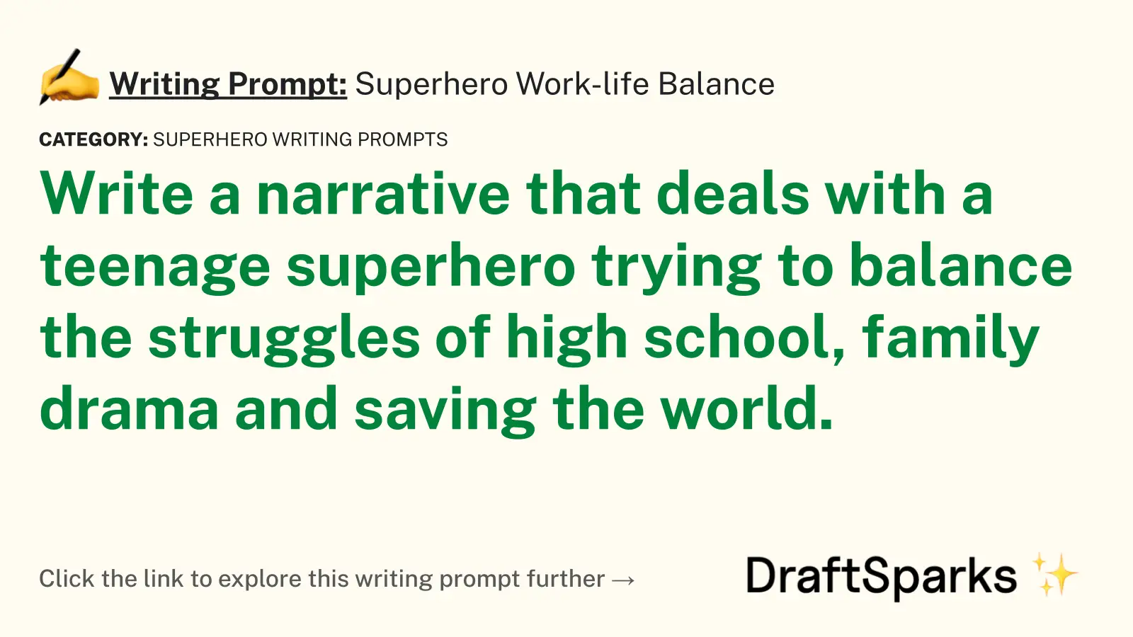 Superhero Work-life Balance