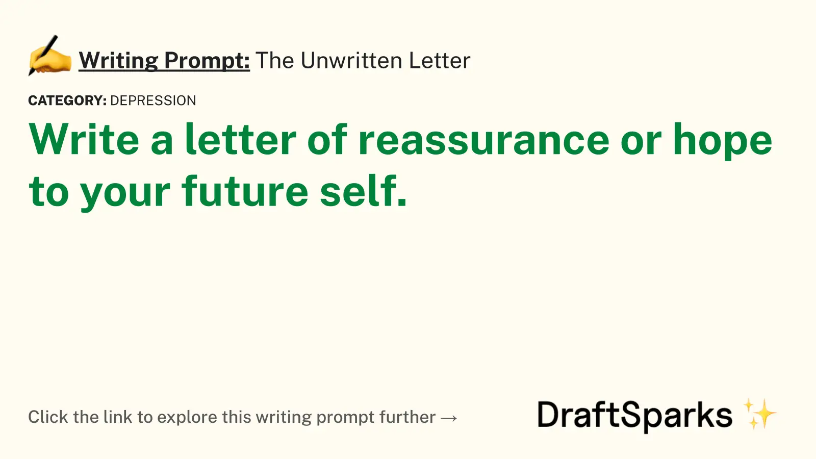 The Unwritten Letter