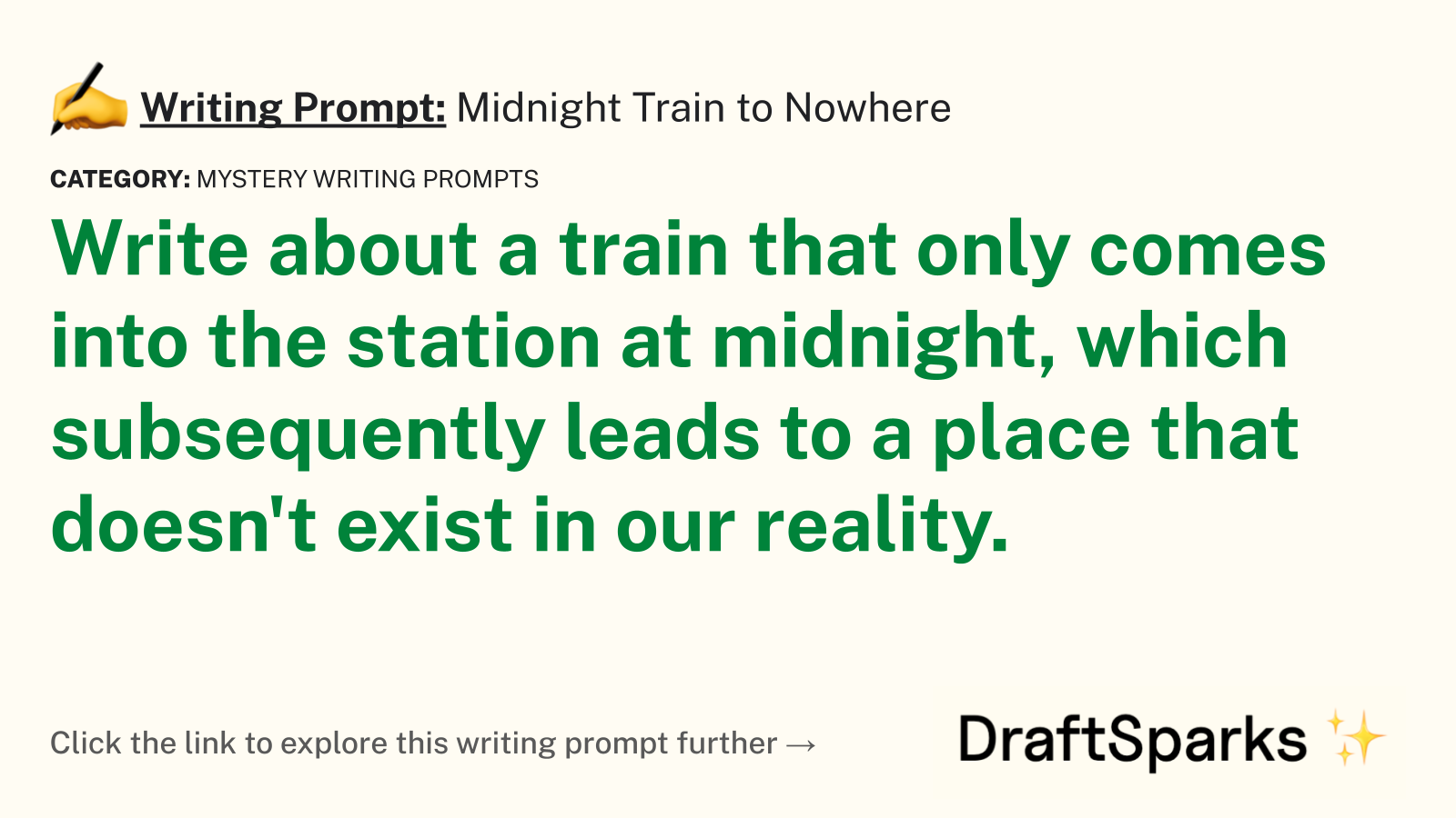 Midnight Train to Nowhere