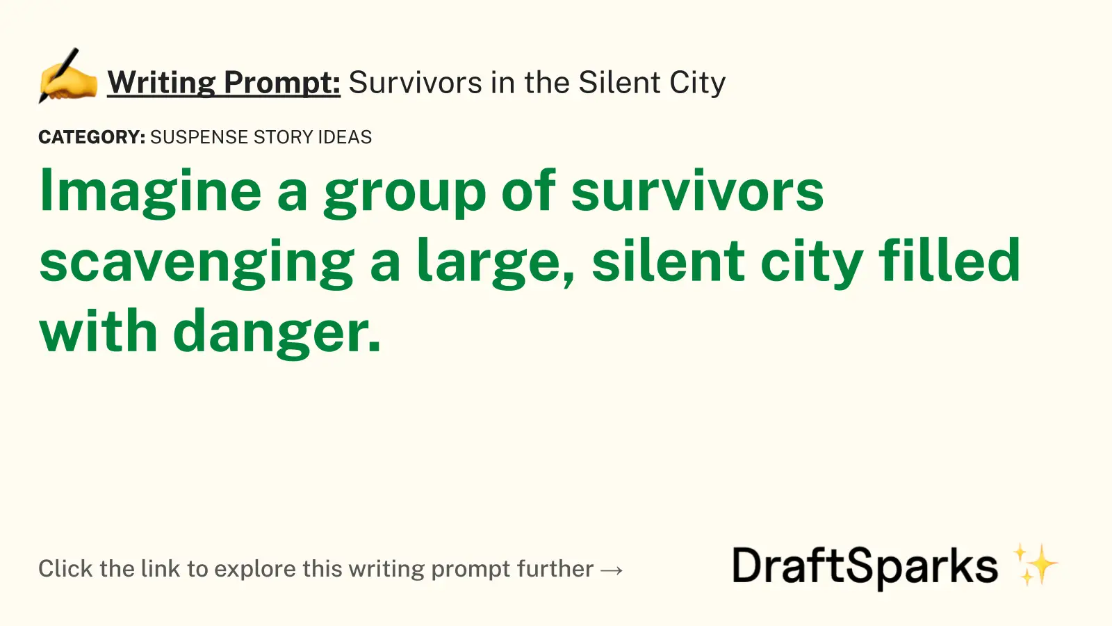 Survivors in the Silent City