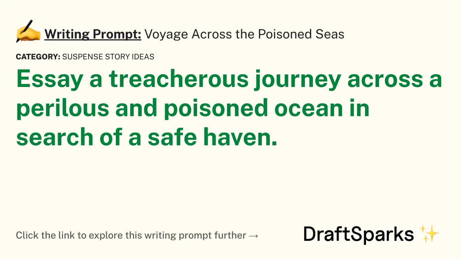 Voyage Across the Poisoned Seas