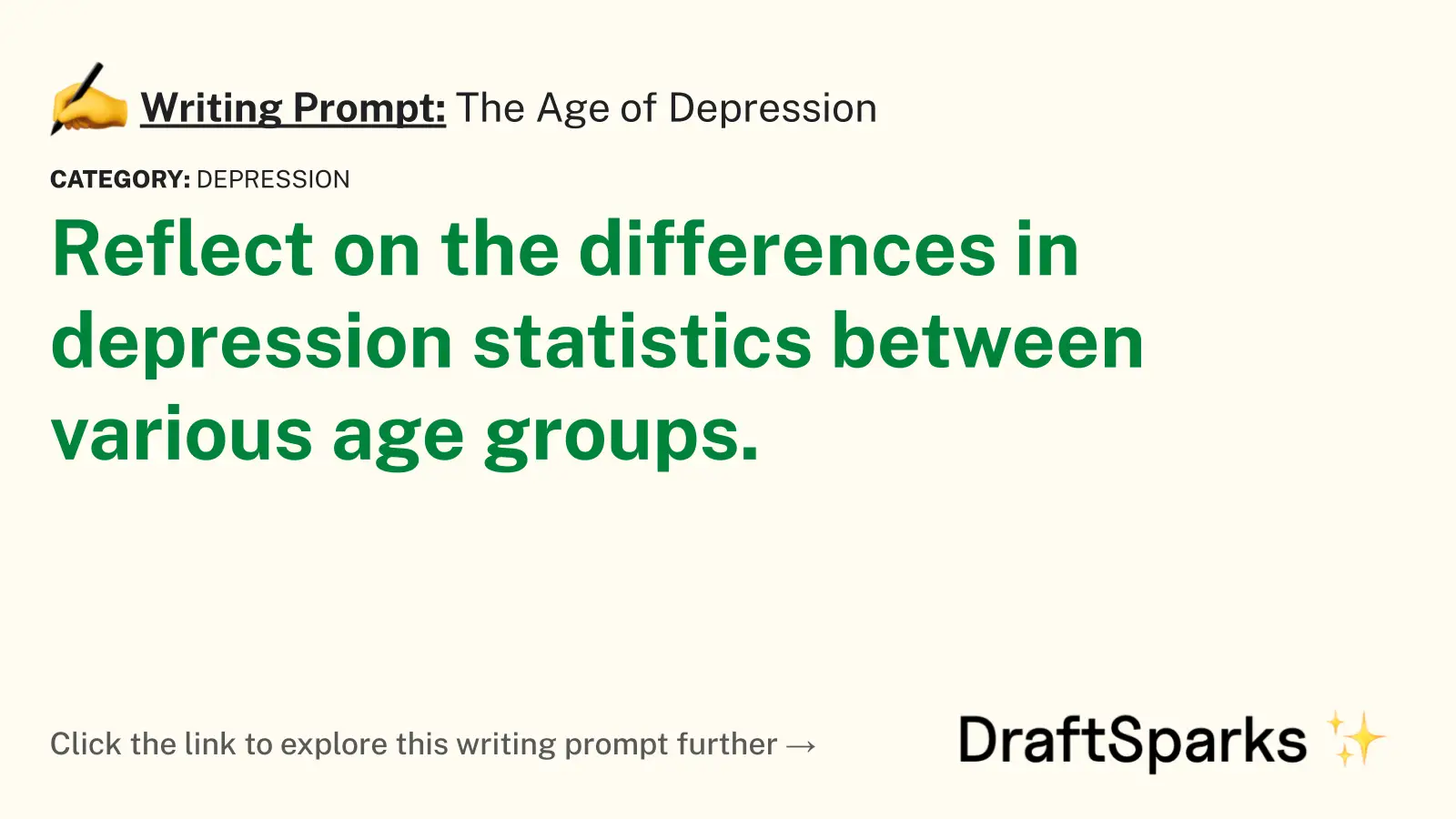 The Age of Depression