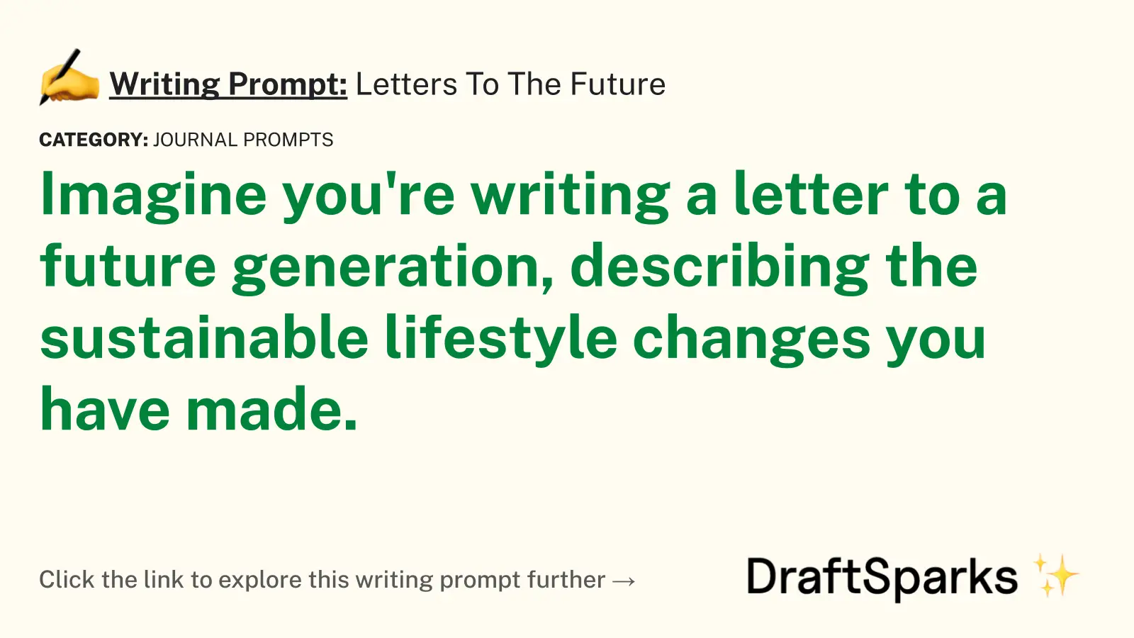 Letters To The Future