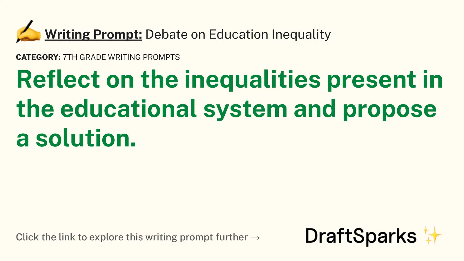 Debate on Education Inequality