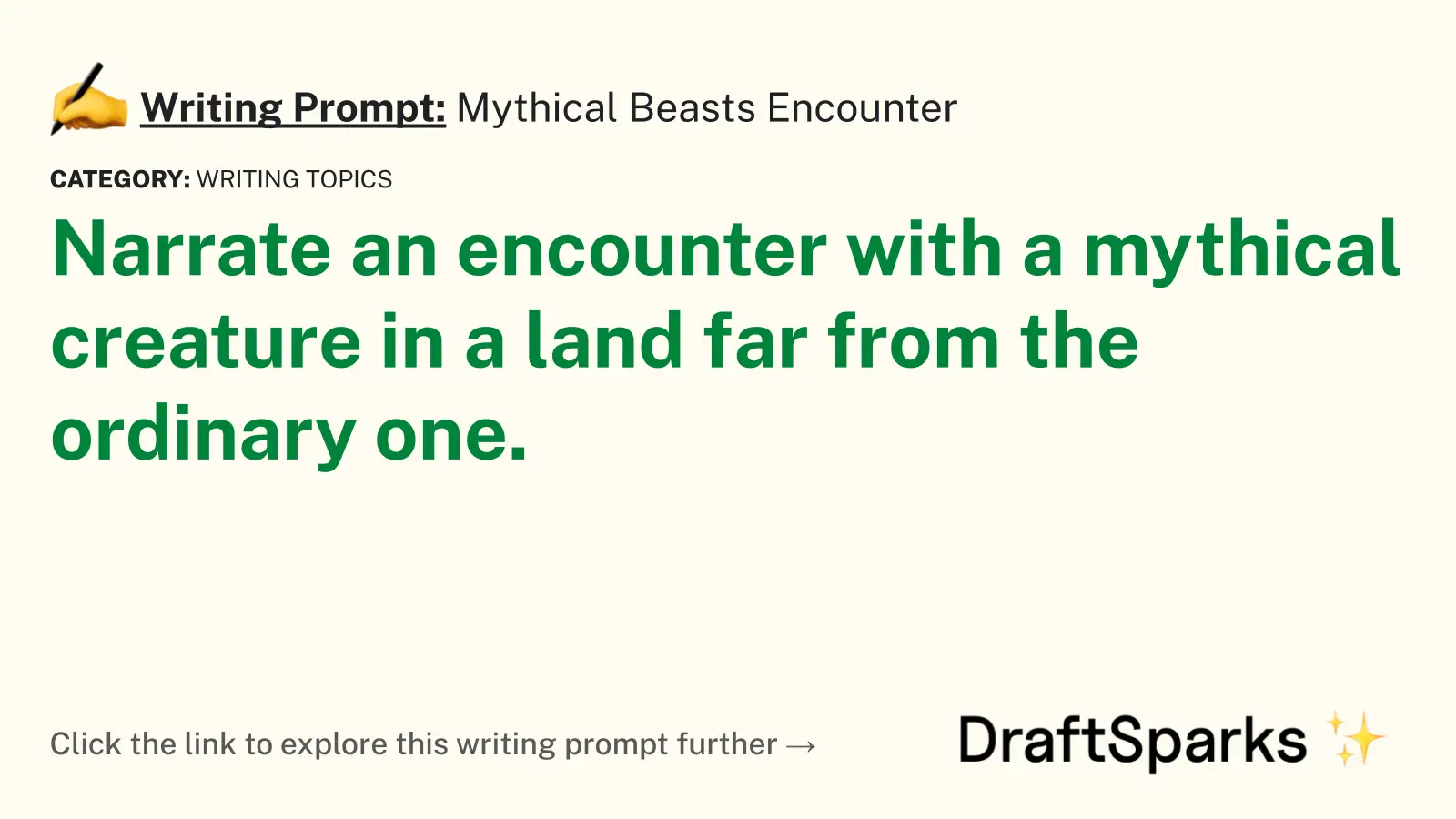 Mythical Beasts Encounter