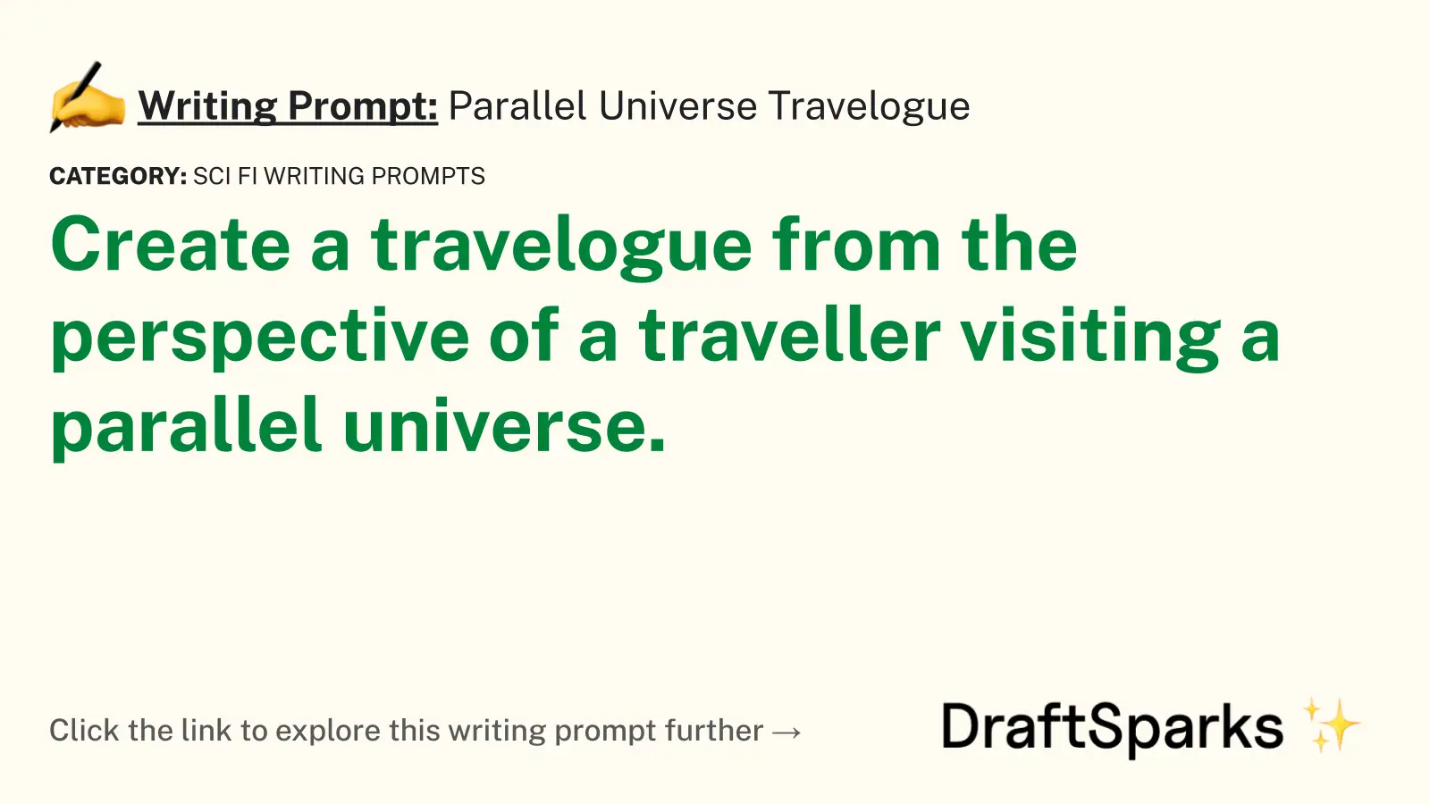 Parallel Universe Travelogue