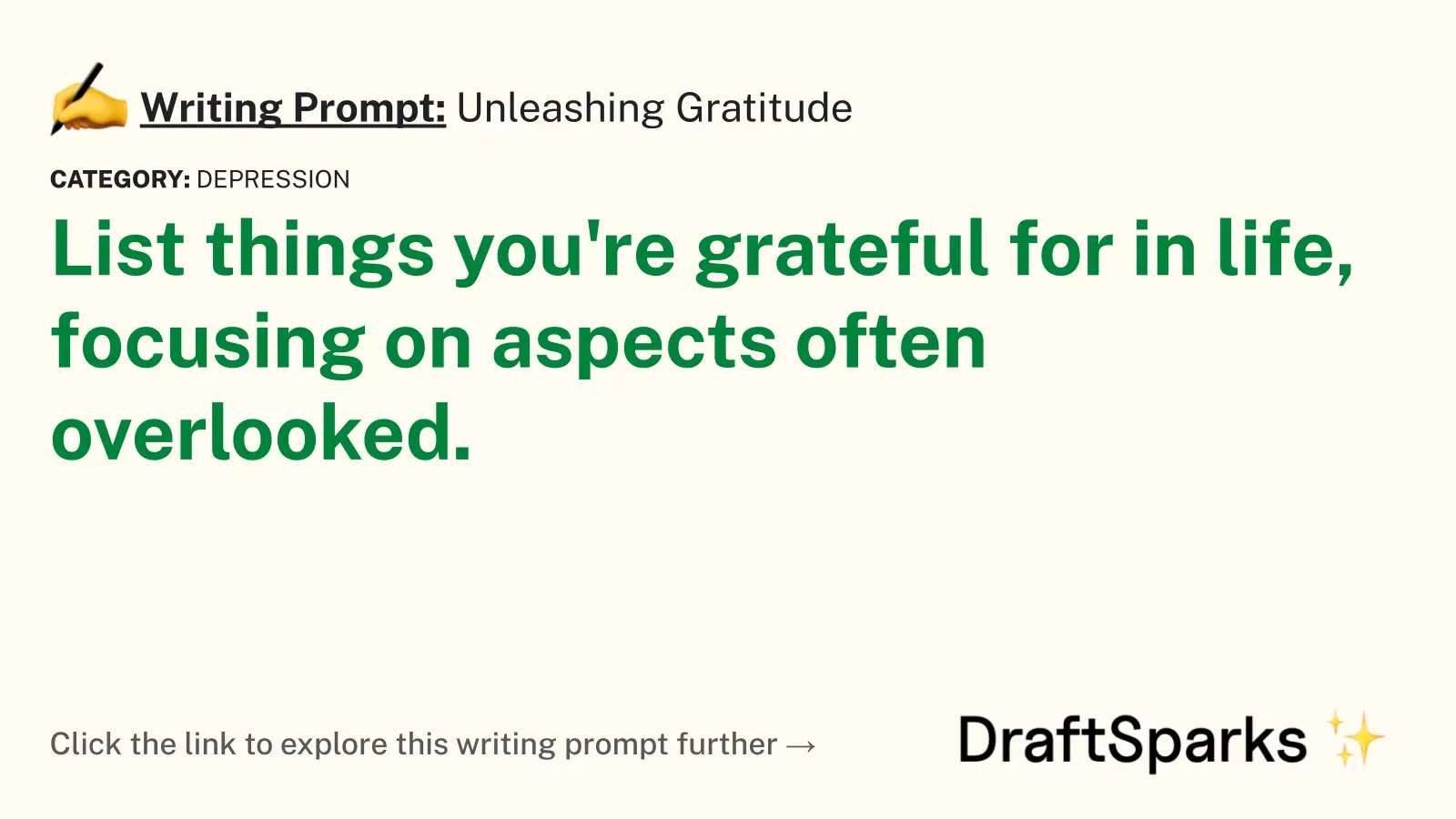 Unleashing Gratitude