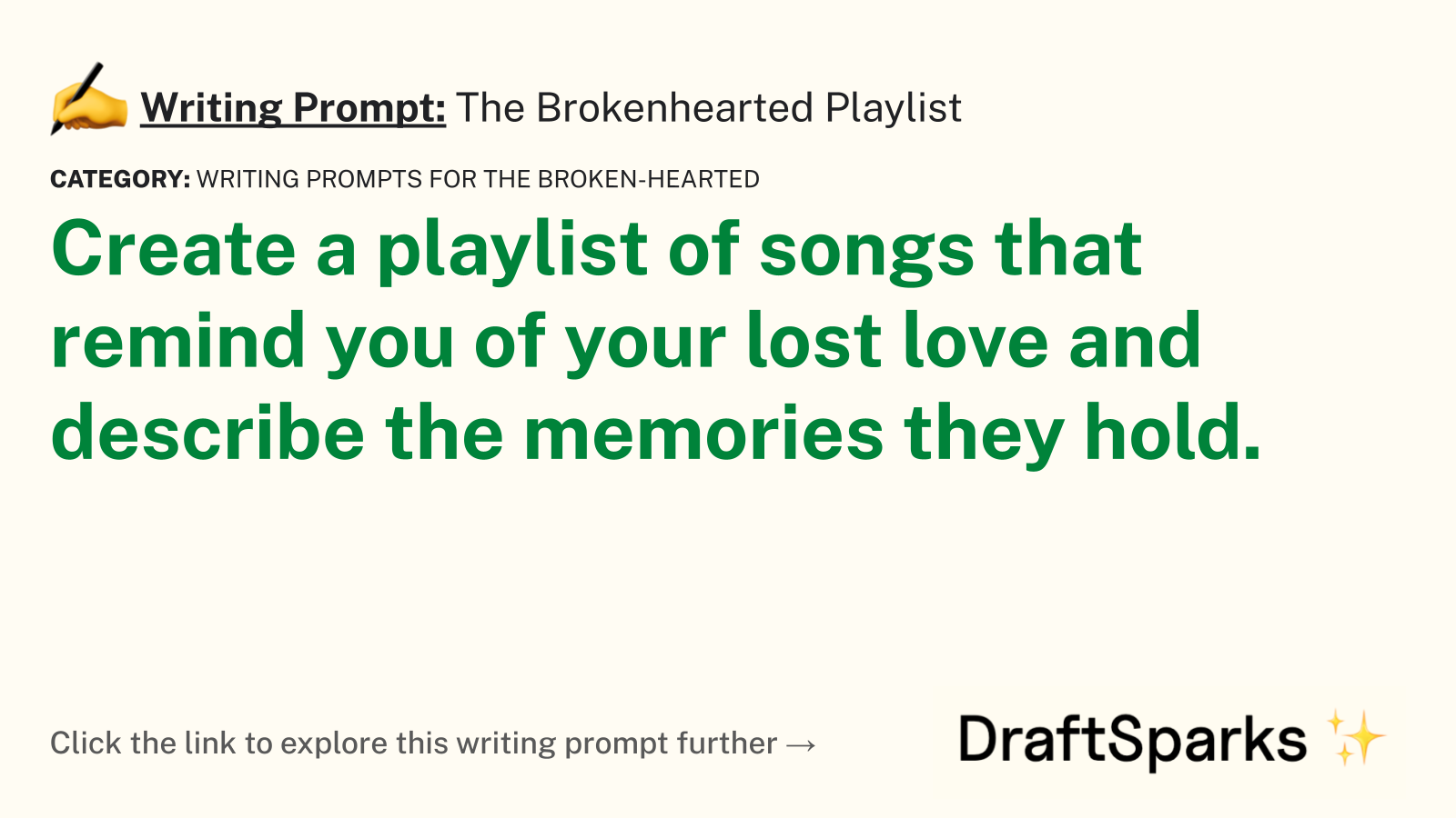 The Brokenhearted Playlist