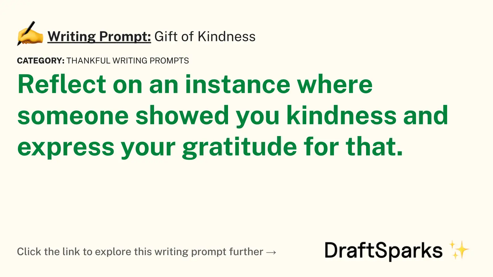 Gift of Kindness