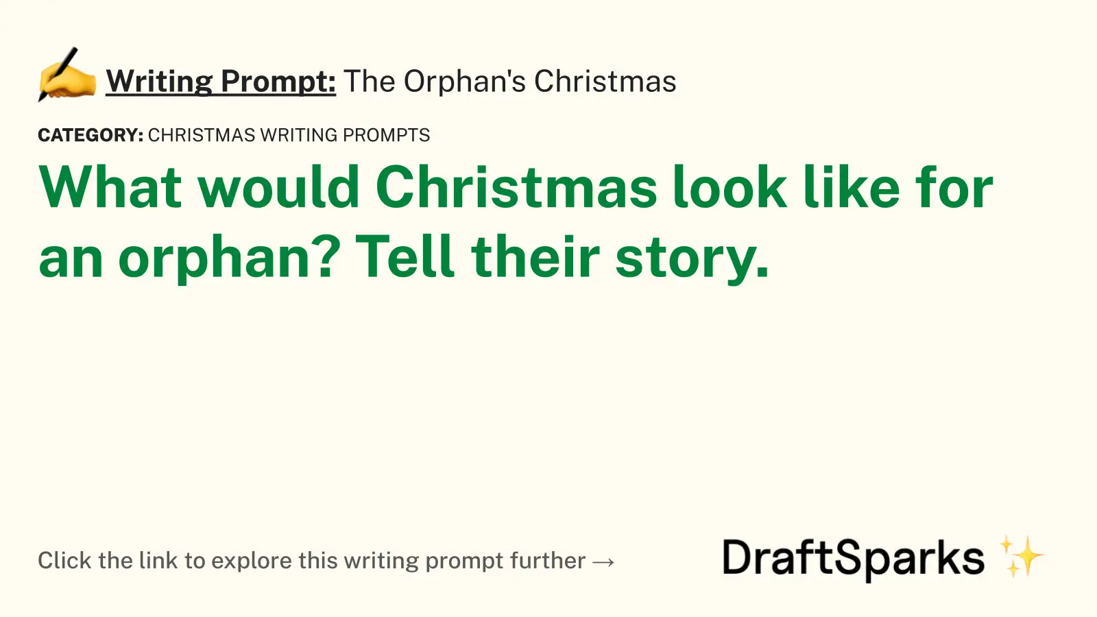 The Orphan’s Christmas