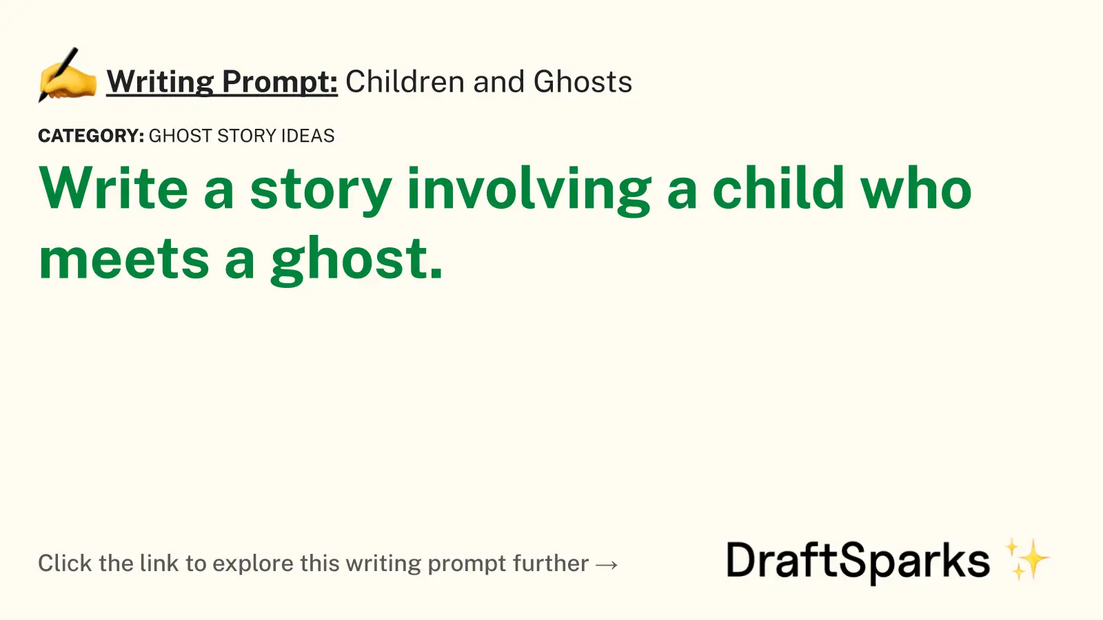 Children and Ghosts