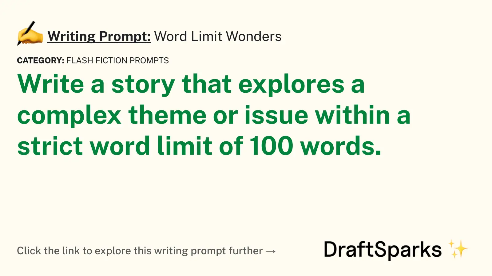 Word Limit Wonders