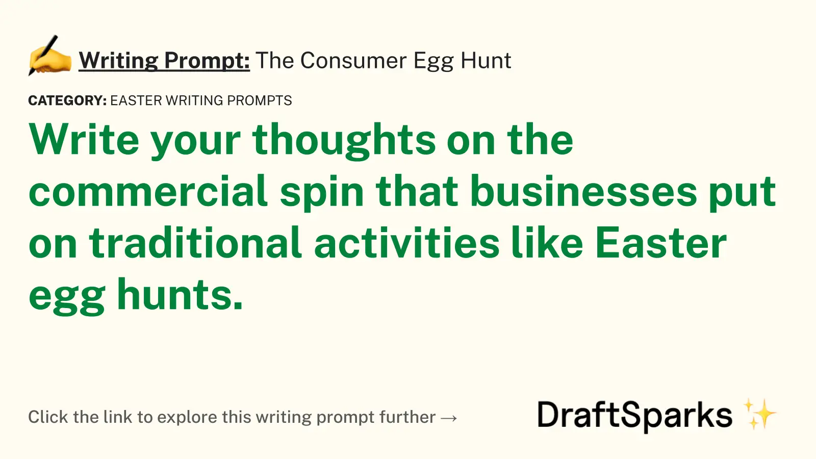 The Consumer Egg Hunt