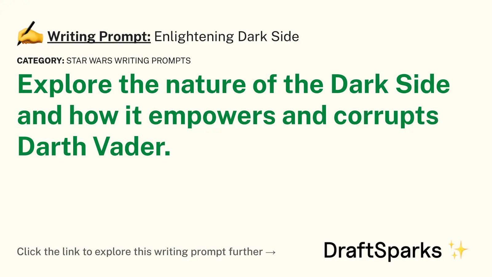 Enlightening Dark Side