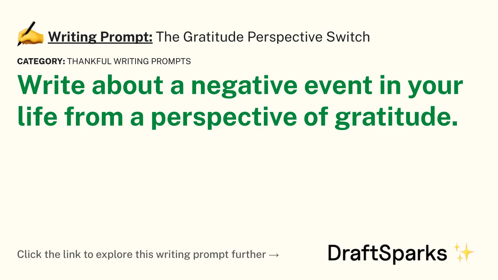 The Gratitude Perspective Switch