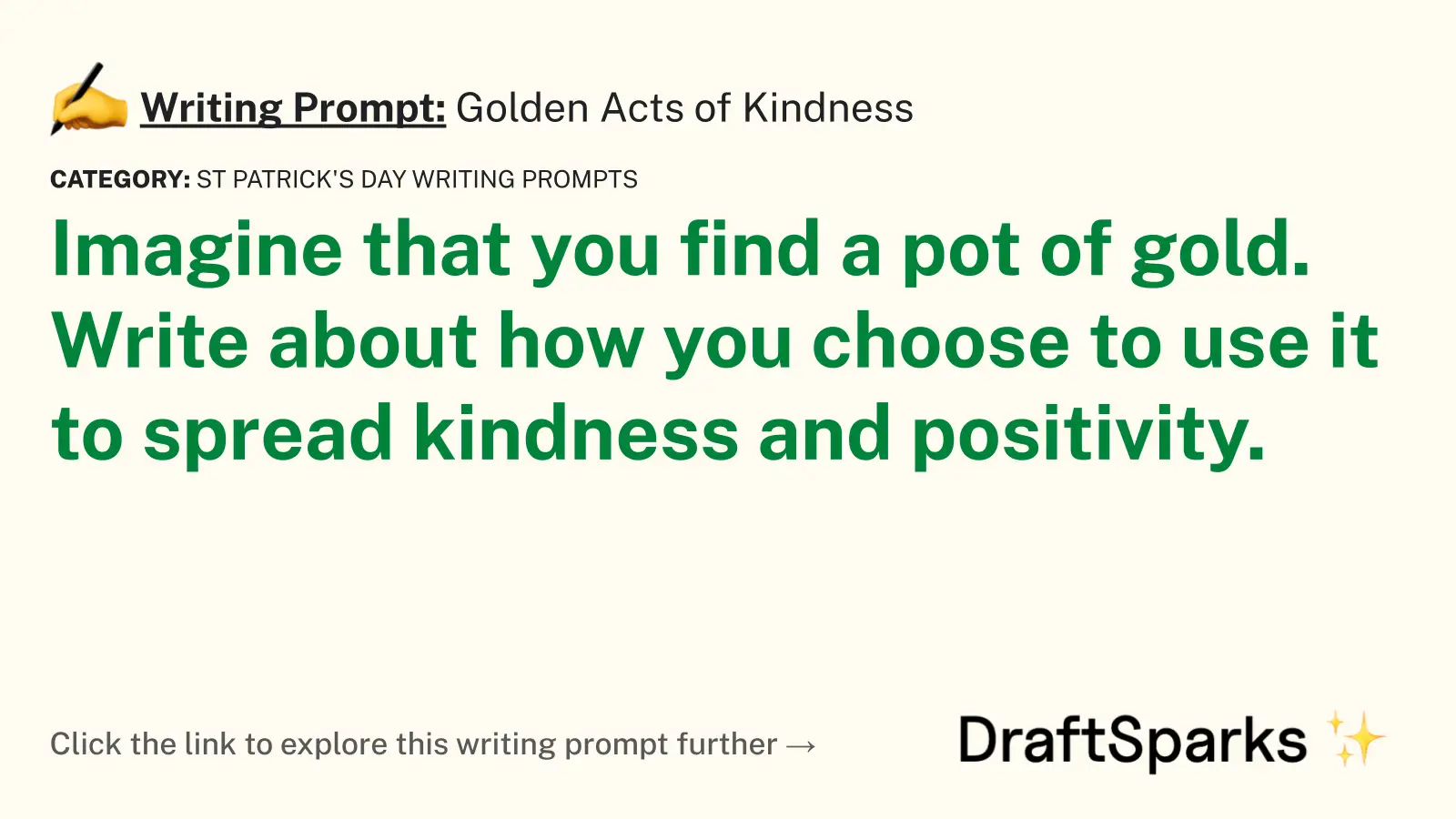 Golden Acts of Kindness