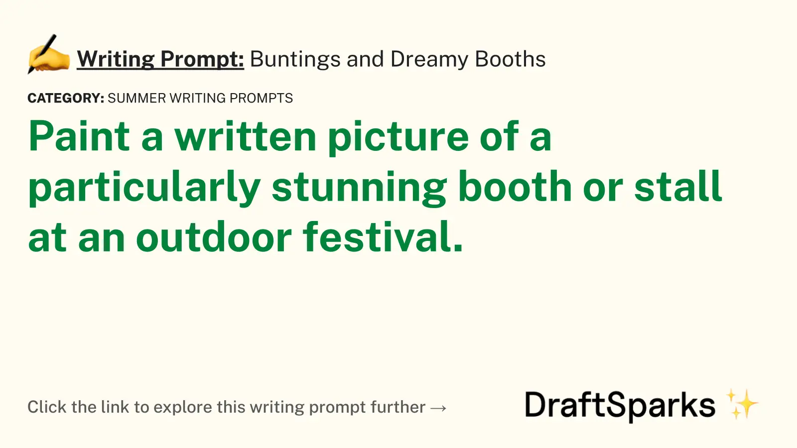 Buntings and Dreamy Booths