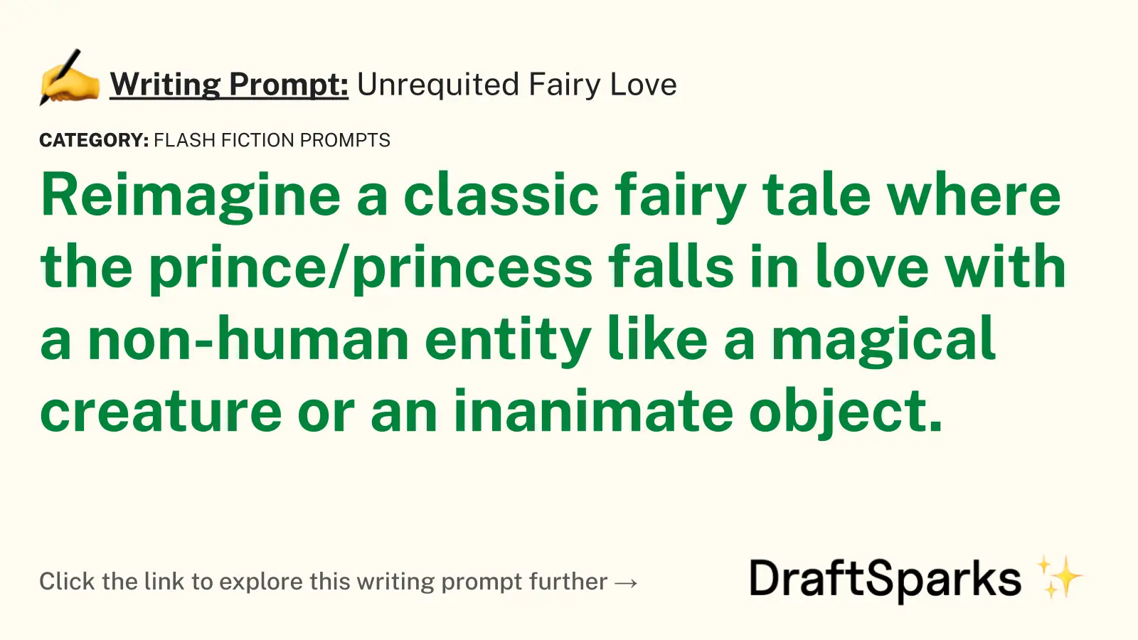 Unrequited Fairy Love