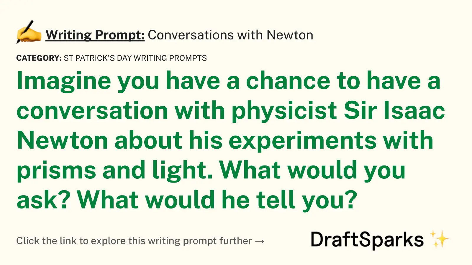 Conversations with Newton