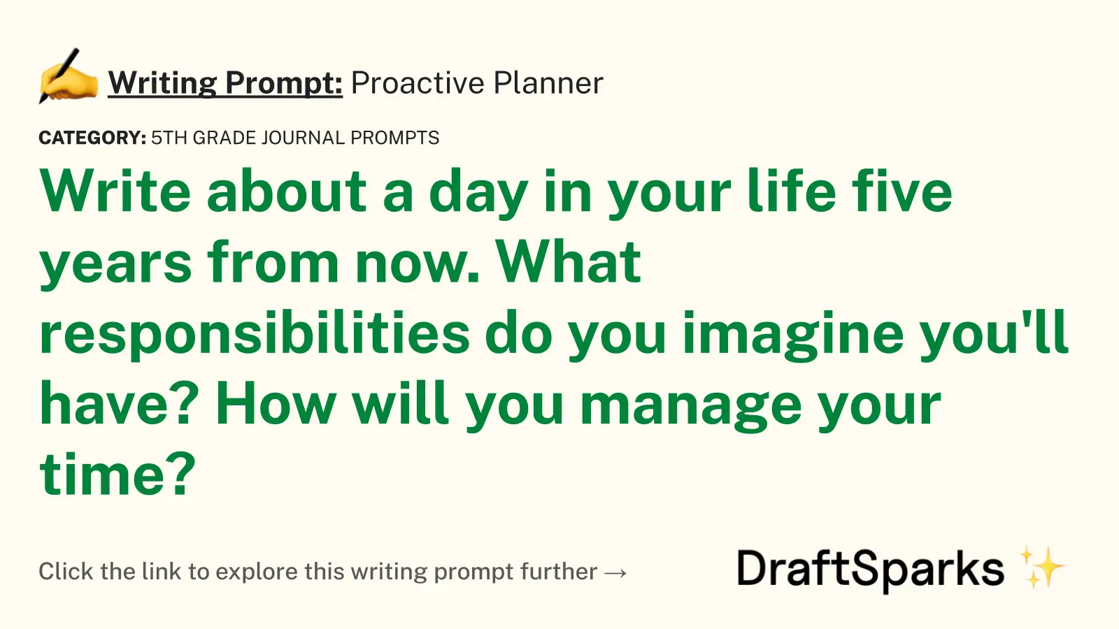 Proactive Planner