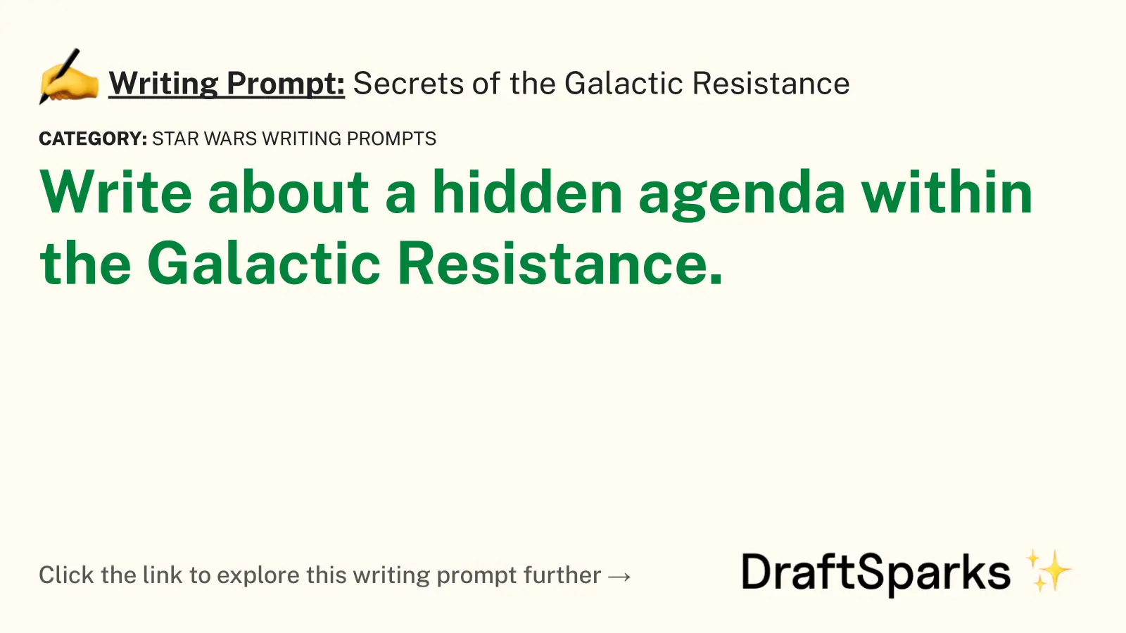 Secrets of the Galactic Resistance
