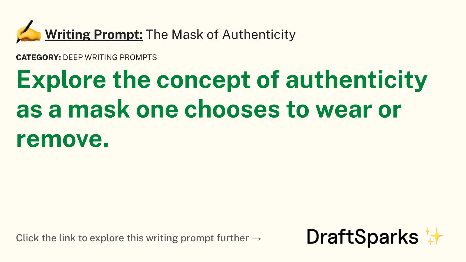The Mask of Authenticity